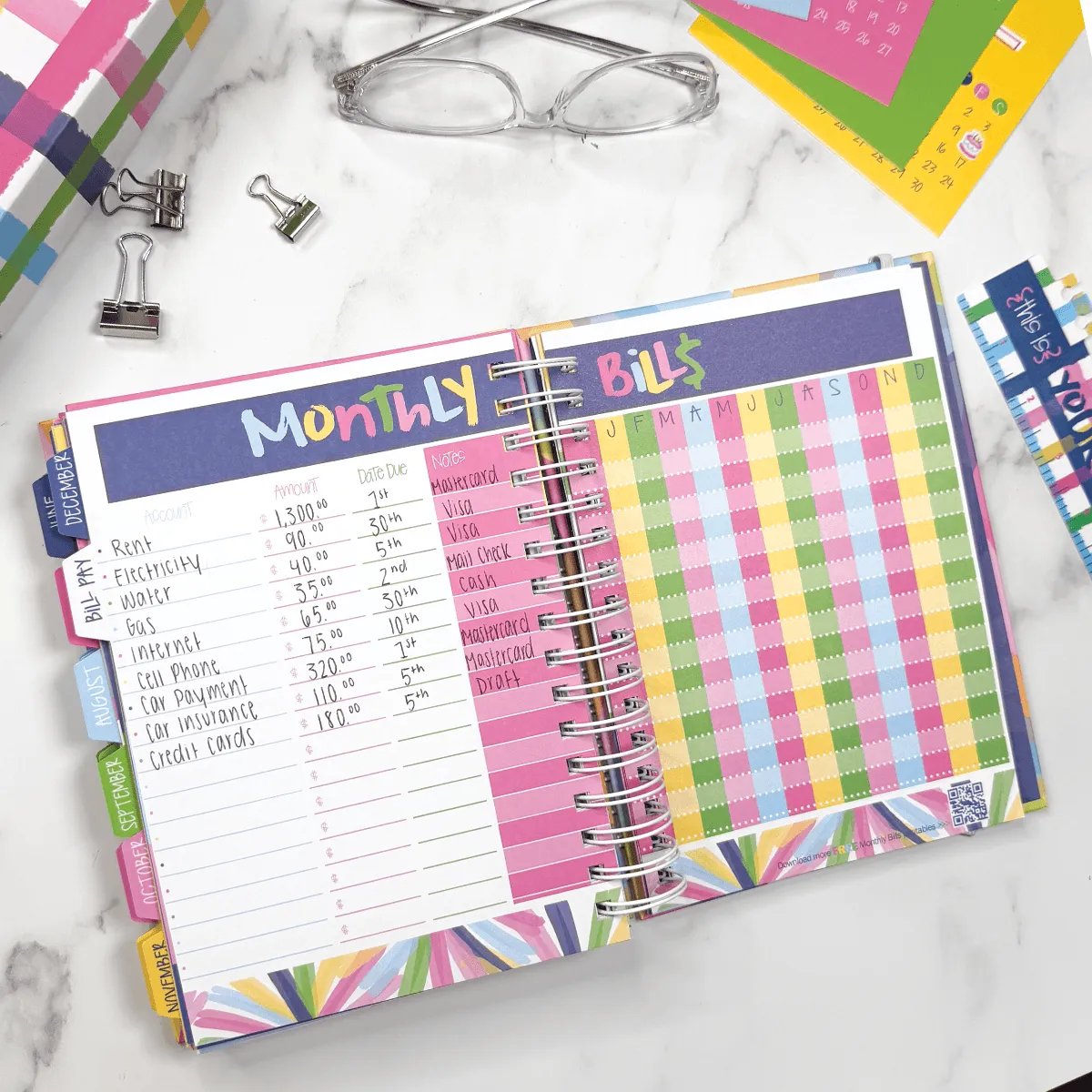 📅✨2027–2028 Reminder Binder® – 24-Month All-in-One Life Planner | January 2027 - December 2028-ddh