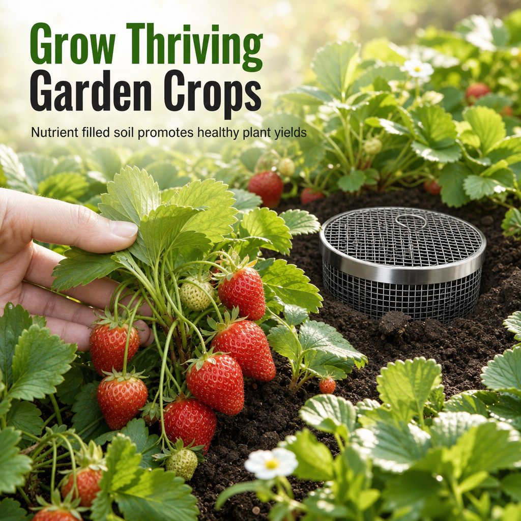 Stainless Steel Worm Composting Tube for Gardens-ddh