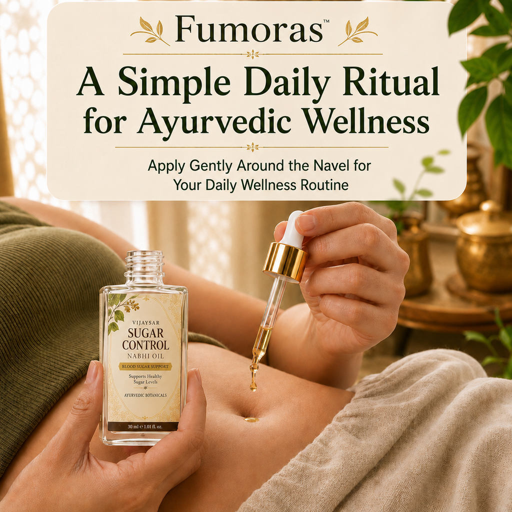 Fumoras® Vijaysar Sugar Nabhi Oil Natural Blood Sugar Management