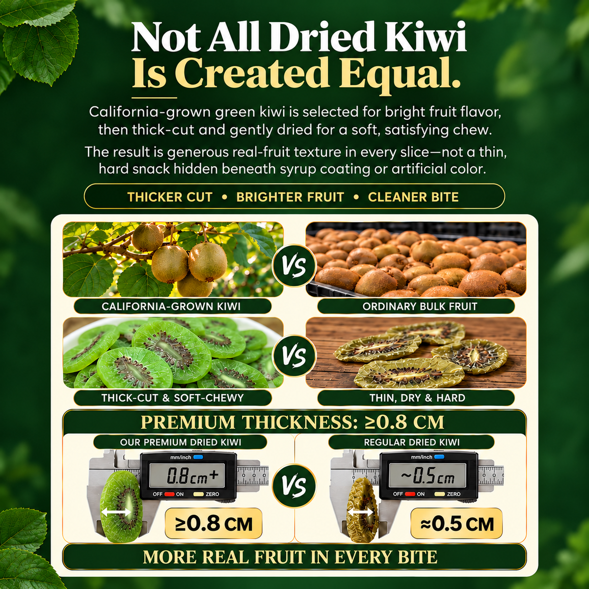 🥝 California-Grown Dried Green Kiwi-dhh