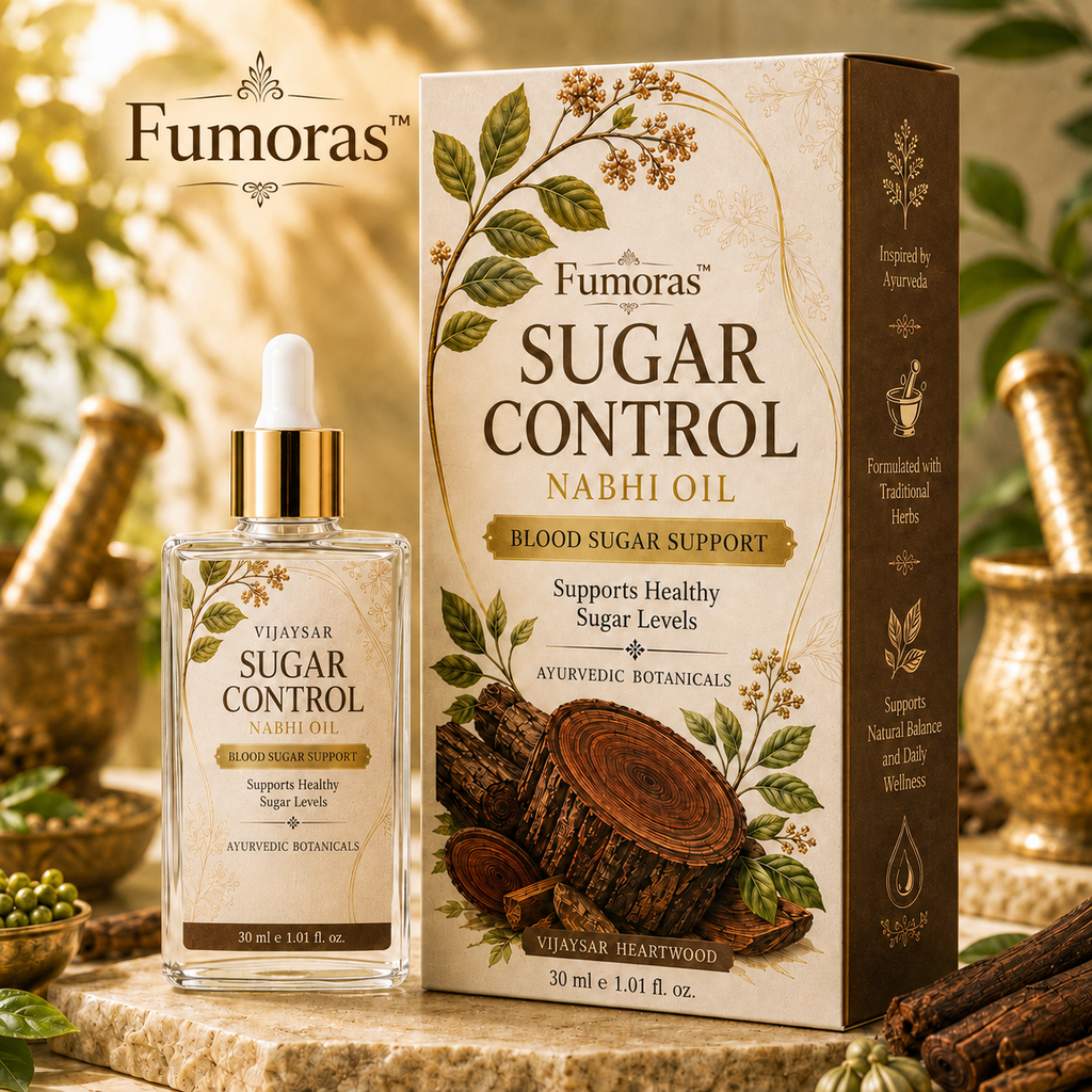 Fumoras® Vijaysar Sugar Nabhi Oil Natural Blood Sugar Management