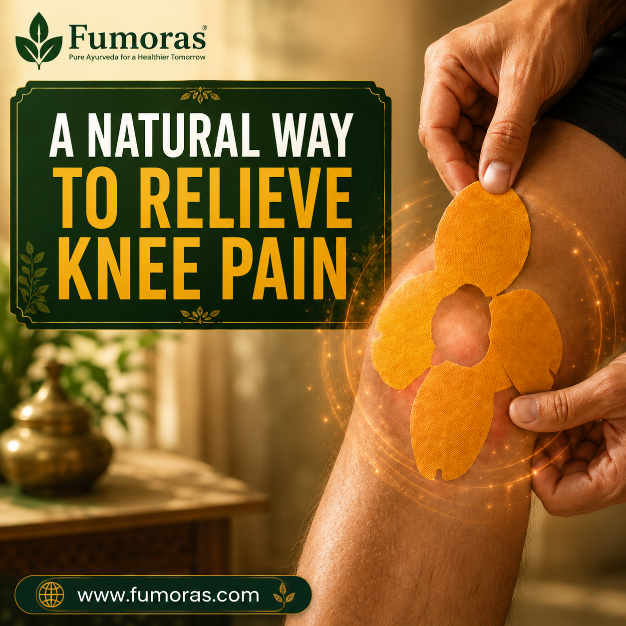 Fumoras®Turmeric Knee Pain Relief Patches