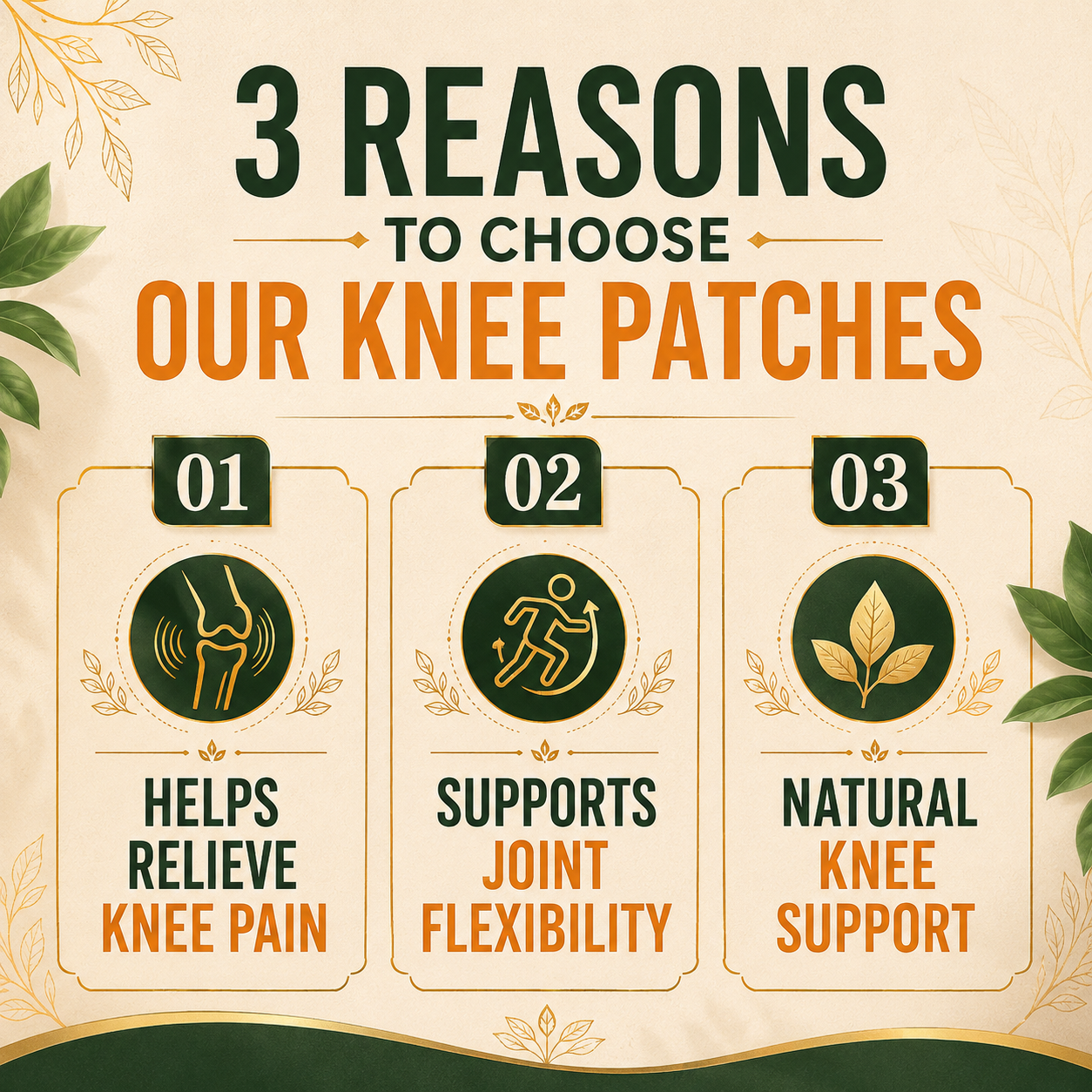 Fumoras®Turmeric Knee Pain Relief Patches