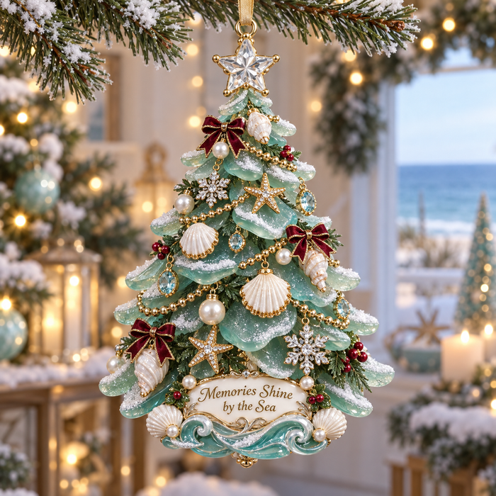 Christmas Tree coastal ornament