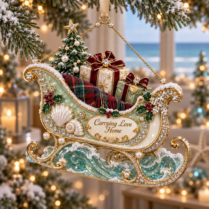 Sleigh coastal ornament