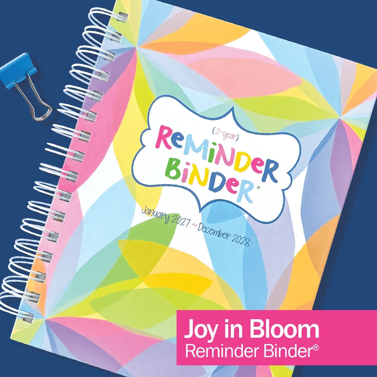 📅✨2027–2028 Reminder Binder® – 24-Month All-in-One Life Planner | January 2027 - December 2028-ddh