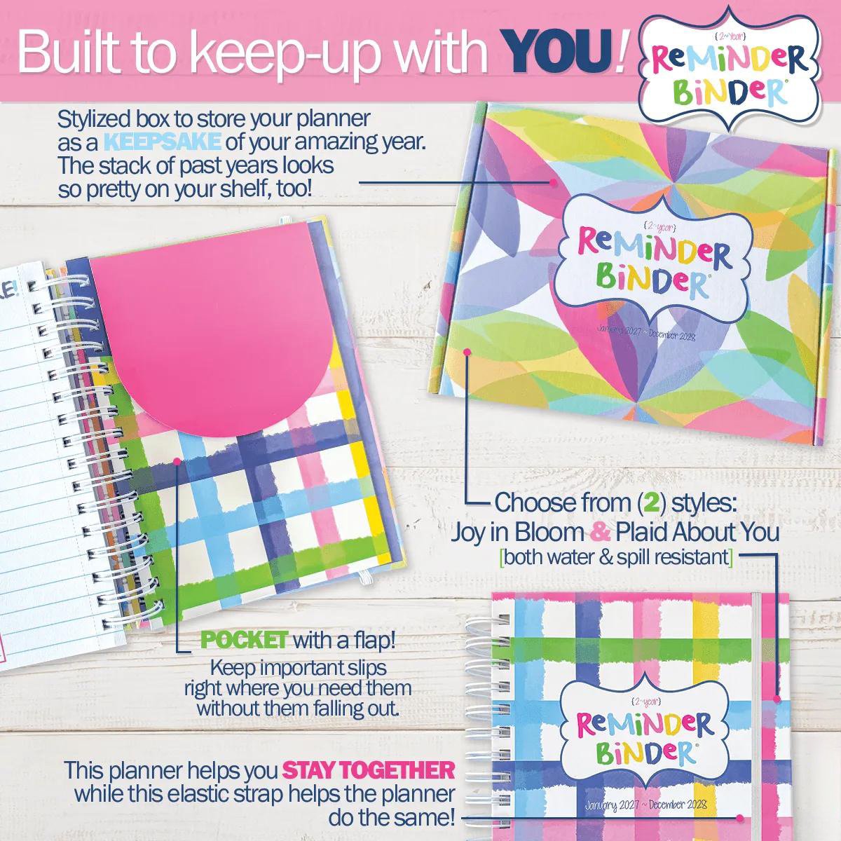 📅✨2027–2028 Reminder Binder® – 24-Month All-in-One Life Planner | January 2027 - December 2028-ddh