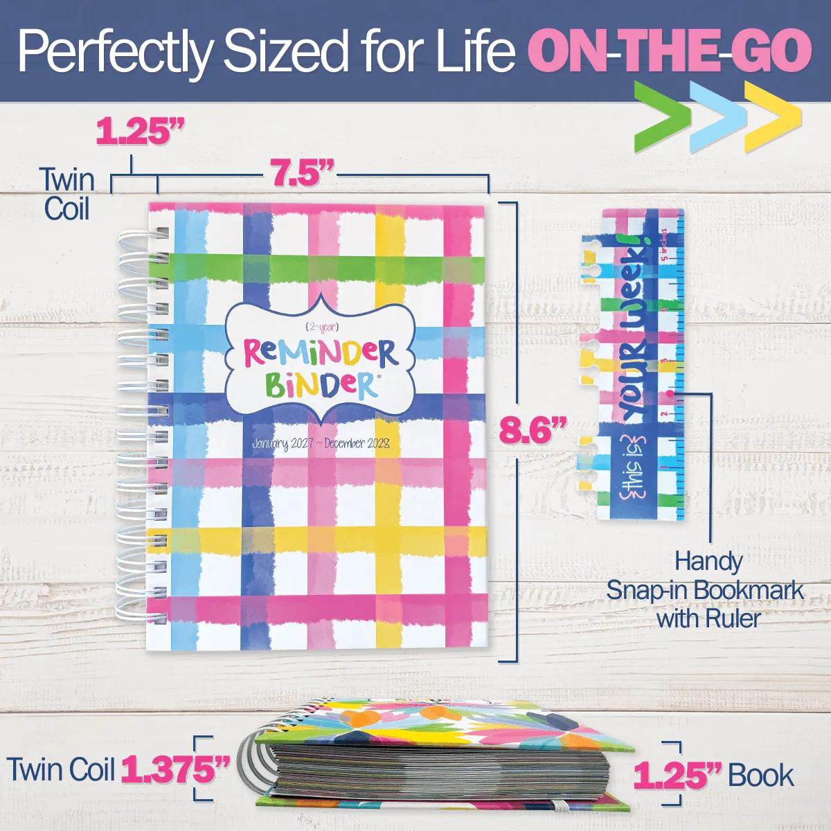 📅✨2027–2028 Reminder Binder® – 24-Month All-in-One Life Planner | January 2027 - December 2028-ddh