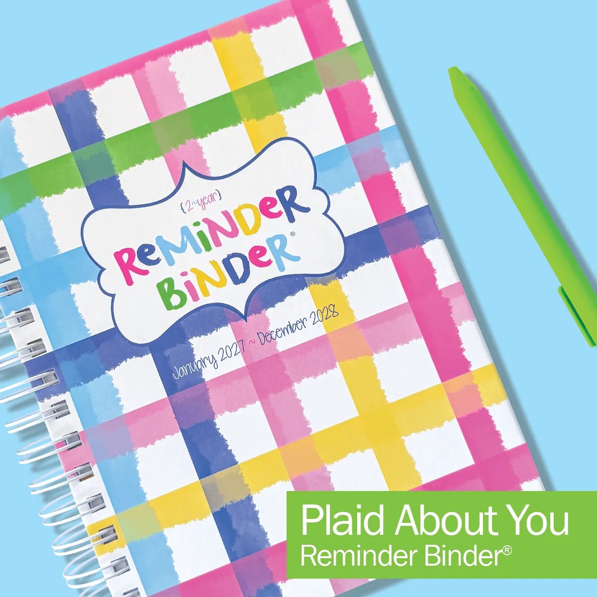 📅✨2027–2028 Reminder Binder® – 24-Month All-in-One Life Planner | January 2027 - December 2028-ddh